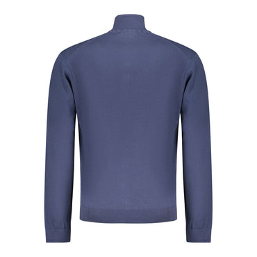 Napapijri Blue Cotton Men Cardigan