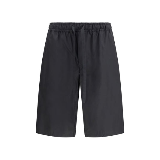 Dolce & Gabbana Black Cotton Bermuda Shorts