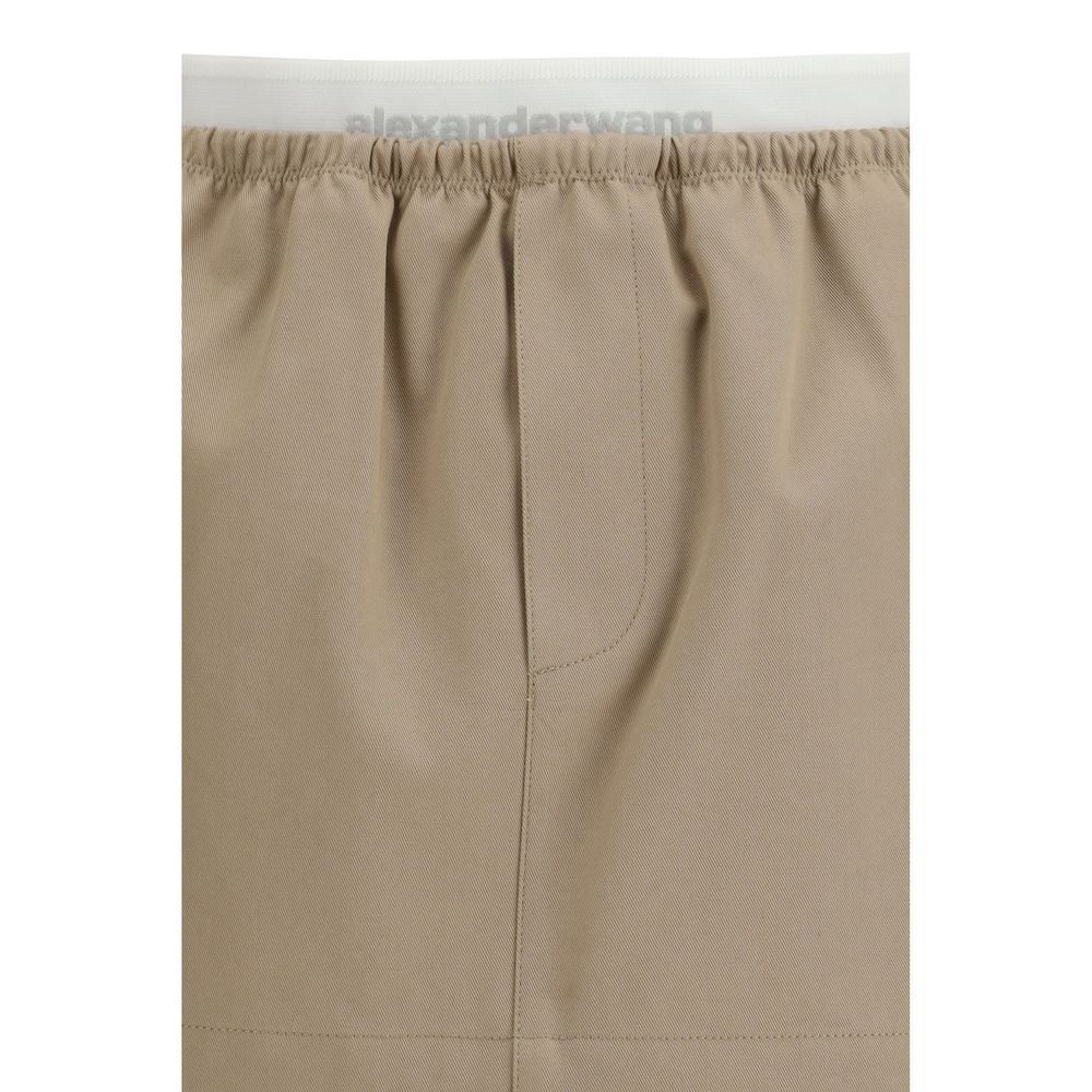Alexander Wang Beige Cotton Mini Skirt