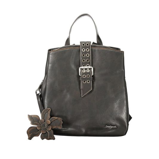 Desigual Black Polyurethane Women Backpack
