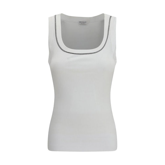 Brunello Cucinelli White Cotton T-Shirt