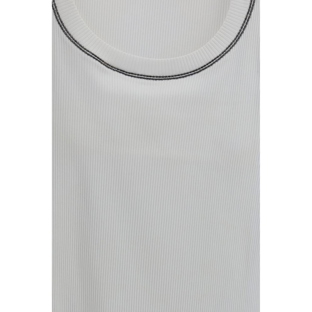 Brunello Cucinelli White Cotton T-Shirt