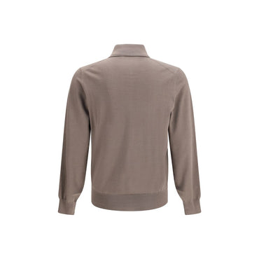 Brunello Cucinelli Brown Cotton Shirt