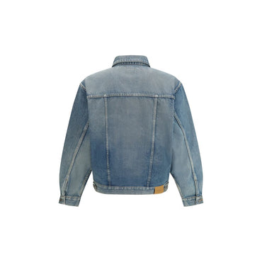 Saint Laurent Blue Cotton Denim Jacket