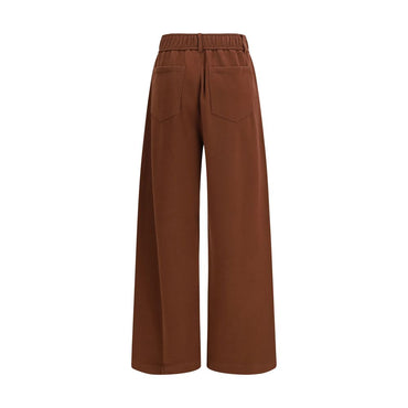 Brunello Cucinelli Brown Cotton Casual Pants