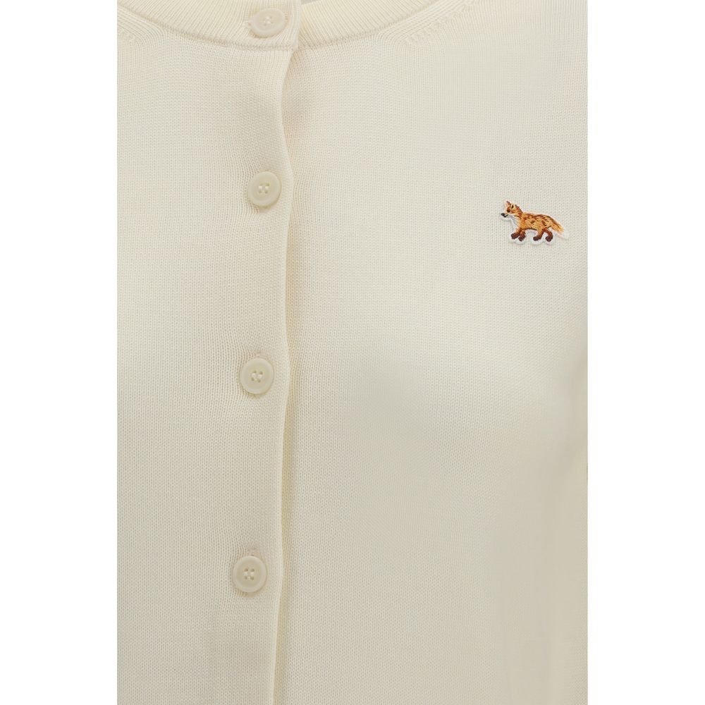 Maison Kitsuné Beige Cotton Cardigan