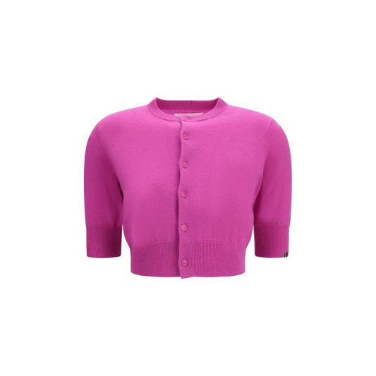 Extreme Cashmere Purple Cashmere Cardigan