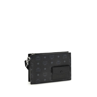 MCM Black Calf Leather Bos Taurus Shoulder Bag