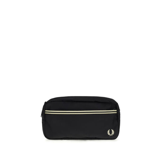Fred Perry Black Recycled Polyamide Shoulder Bag