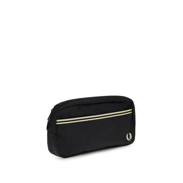 Fred Perry Black Recycled Polyamide Shoulder Bag