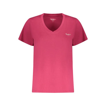 Pepe Jeans Rosa Cotton Women T-Shirt