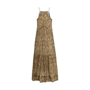Marant Etoile Bicolor Cotton Casual Dress
