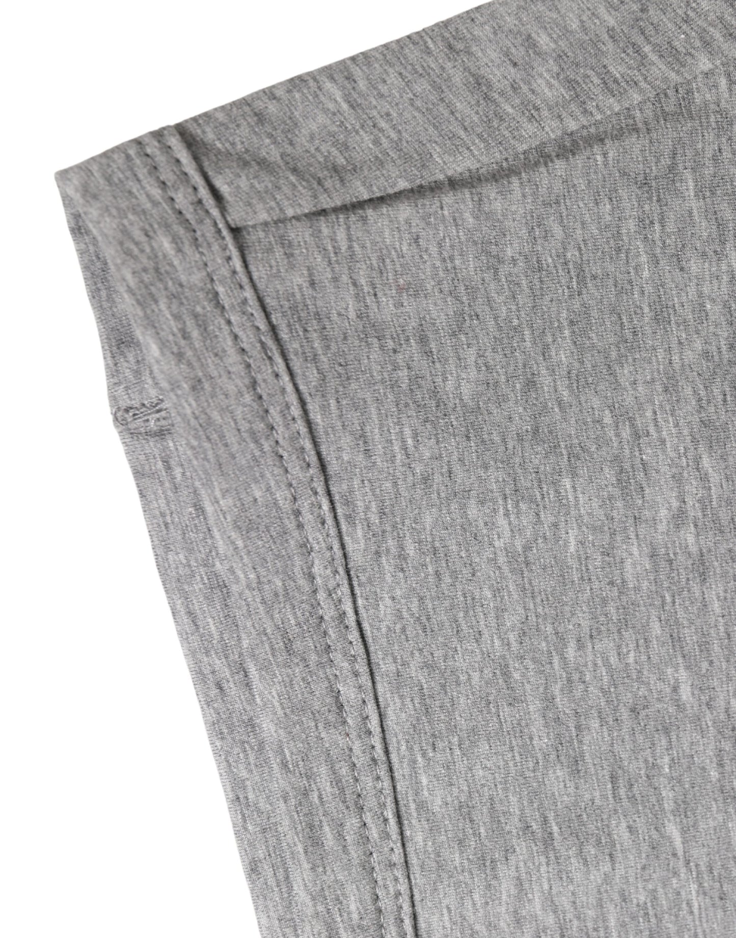 Dolce & Gabbana Gray Cotton Logo Waistband Midi Boxer Underwear