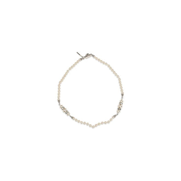 Alessandra Rich Silver Metal Necklace