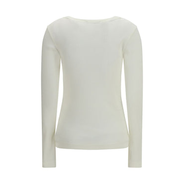 Dolce & Gabbana Beige Cotton Long Sleeve T-Shirt