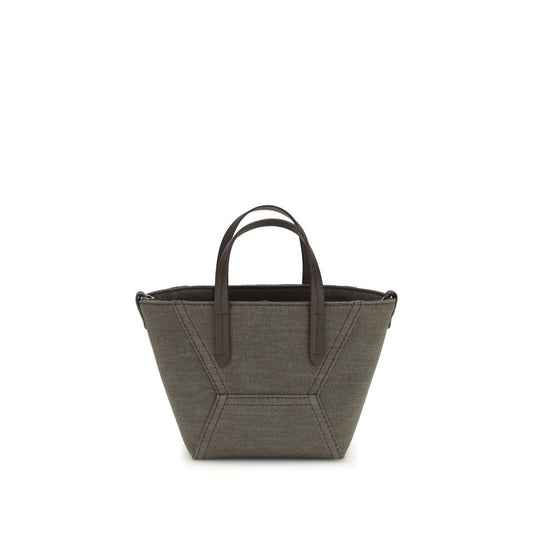 Brunello Cucinelli Bicolor Fabric Handbag