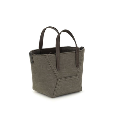 Brunello Cucinelli Bicolor Fabric Handbag