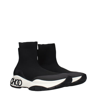 Jimmy Choo Black Fabric Ankle Boots