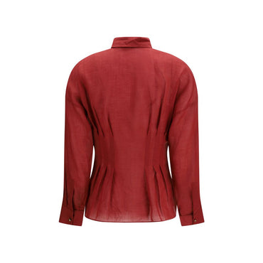 Max Mara Multicolor Ramie Shirt