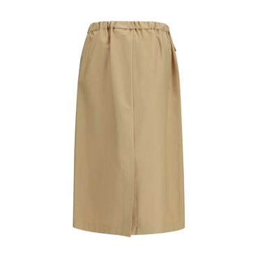 Fabiana Filippi Beige Cotton Midi Skirt