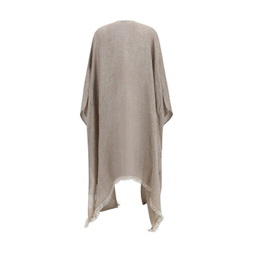 Fabiana Filippi Brown Linen Cloacks