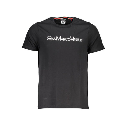 Gianmarco Venturi Black Cotton Men's T-Shirt