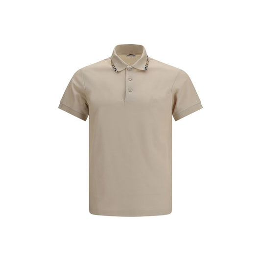 Burberry Beige Cotton Polo Shirt