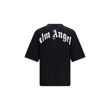 Palm Angels Black Cotton T-Shirt