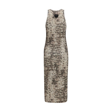 PINKO Beige Cotton Casual Dress