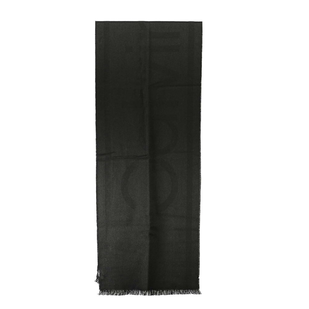 Calvin Klein Black Marabou Scarf