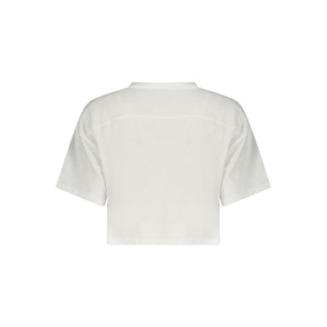Converse White Cotton Womens T-Shirt