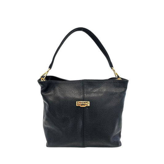 Baldinini Trend Black Cowhide Clutch Bag
