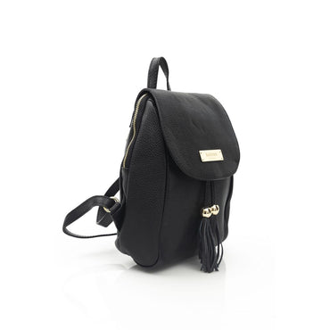 Baldinini Trend Black Cowhide Crossbody Bag