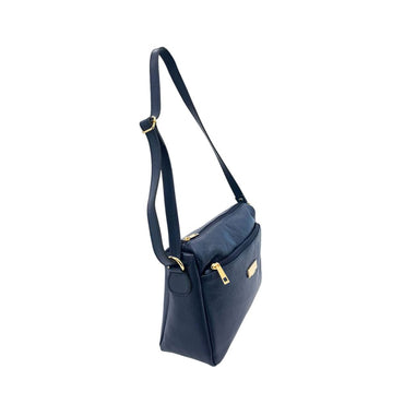 Baldinini Trend Blue Cowhide Crossbody Bag