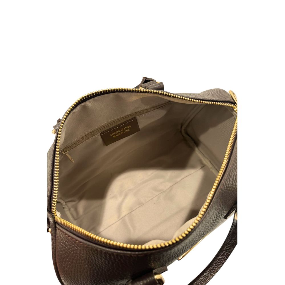 Baldinini Trend Brown Cowhide Shoulder Bag