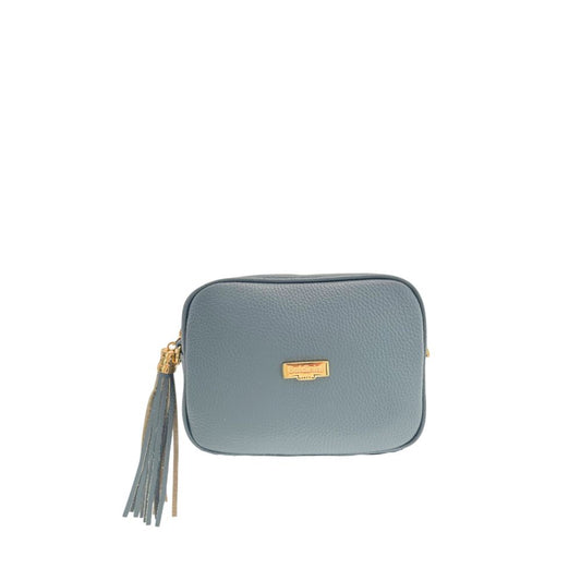 Baldinini Trend Blue Cowhide Crossbody Bag