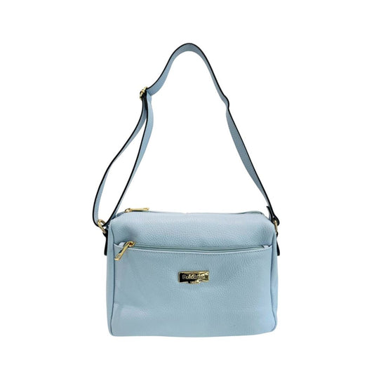 Baldinini Trend Blue Cowhide Crossbody Bag