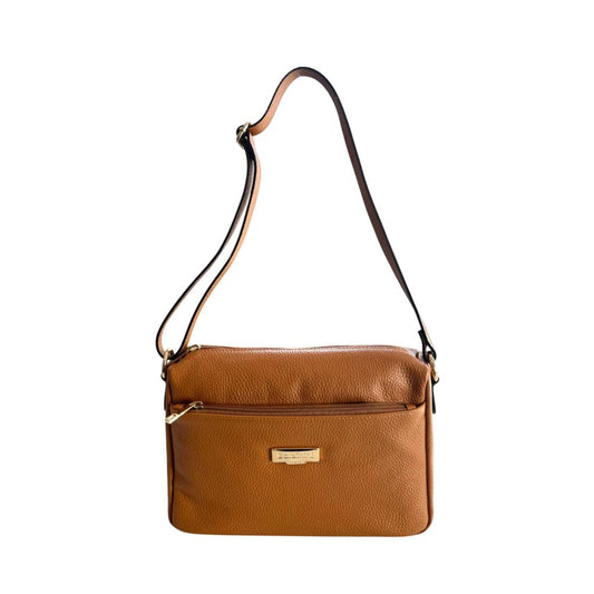 Baldinini Trend Brown Cowhide Crossbody Bag