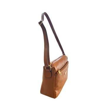 Baldinini Trend Brown Cowhide Crossbody Bag