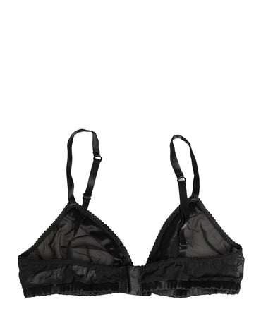 Dolce & Gabbana Black Nylon Stretch Soft Cup Brassiere Underwear