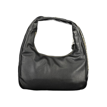 Mario Valentino Black Polyurethane Women's Shoulder Bag