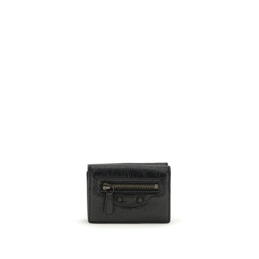 Balenciaga Black Lamb Ovis Aries Aries Wallet