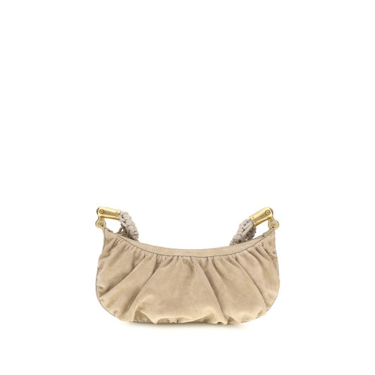 Balmain Beige Fabric Handbag