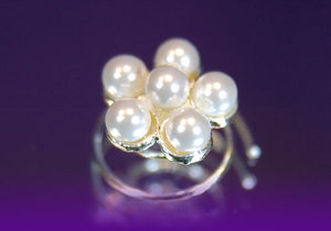 6 X Bridal Wedding Pearls Flowers Hair Twists XP1075-0