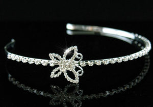 Bride / Flower Girl Butterfly Crystal Headband Tiara XT1170-0