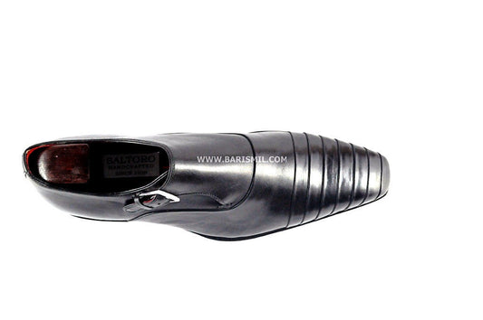 Ocean - Black Monk Strap Shoes-0