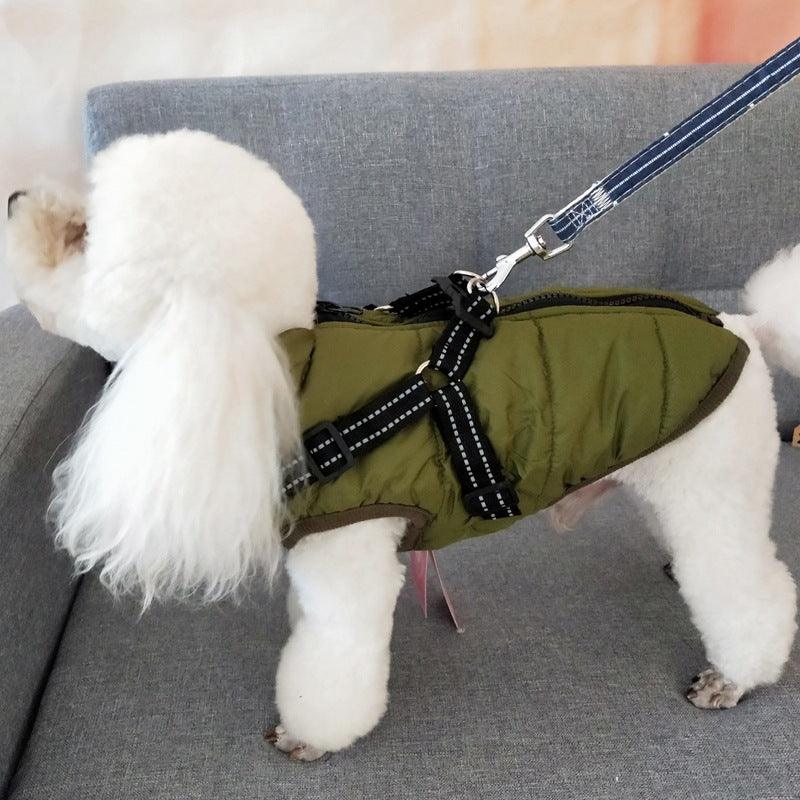 Winter Adventure Dog Coat: Waterproof, Harness-Compatible, And Stylish Pet Clothing-9