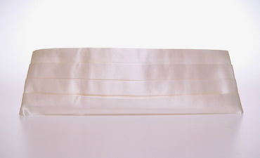 Dolce & Gabbana Elegant White Silk Cummerbund
