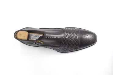 Florence - Black Monk Strap Dress Shoes-1
