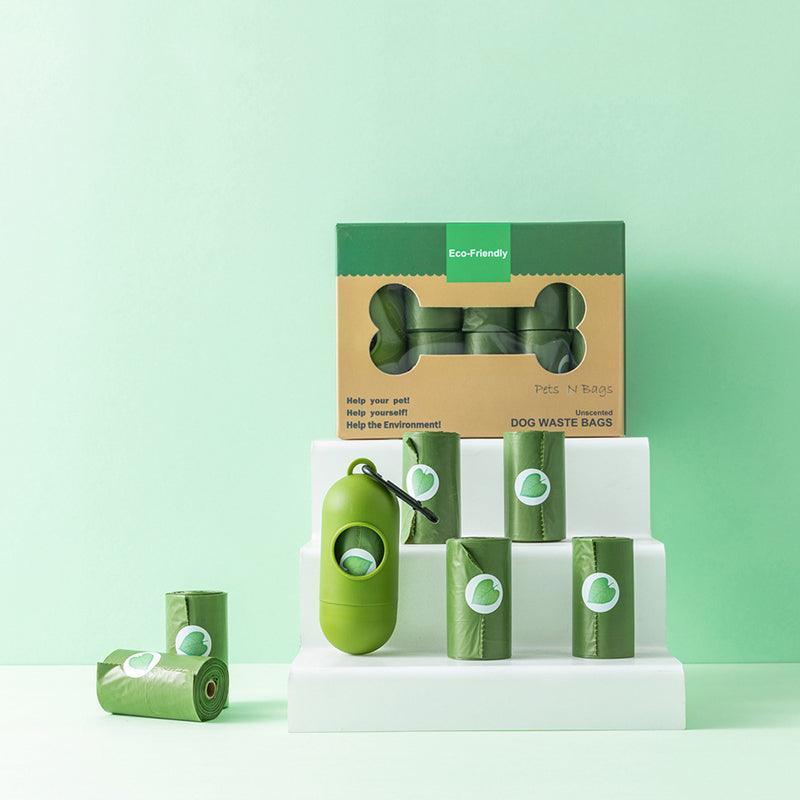 16 Rolls Of Lavender-Scented Poop Picking Bags With Dispenser-0